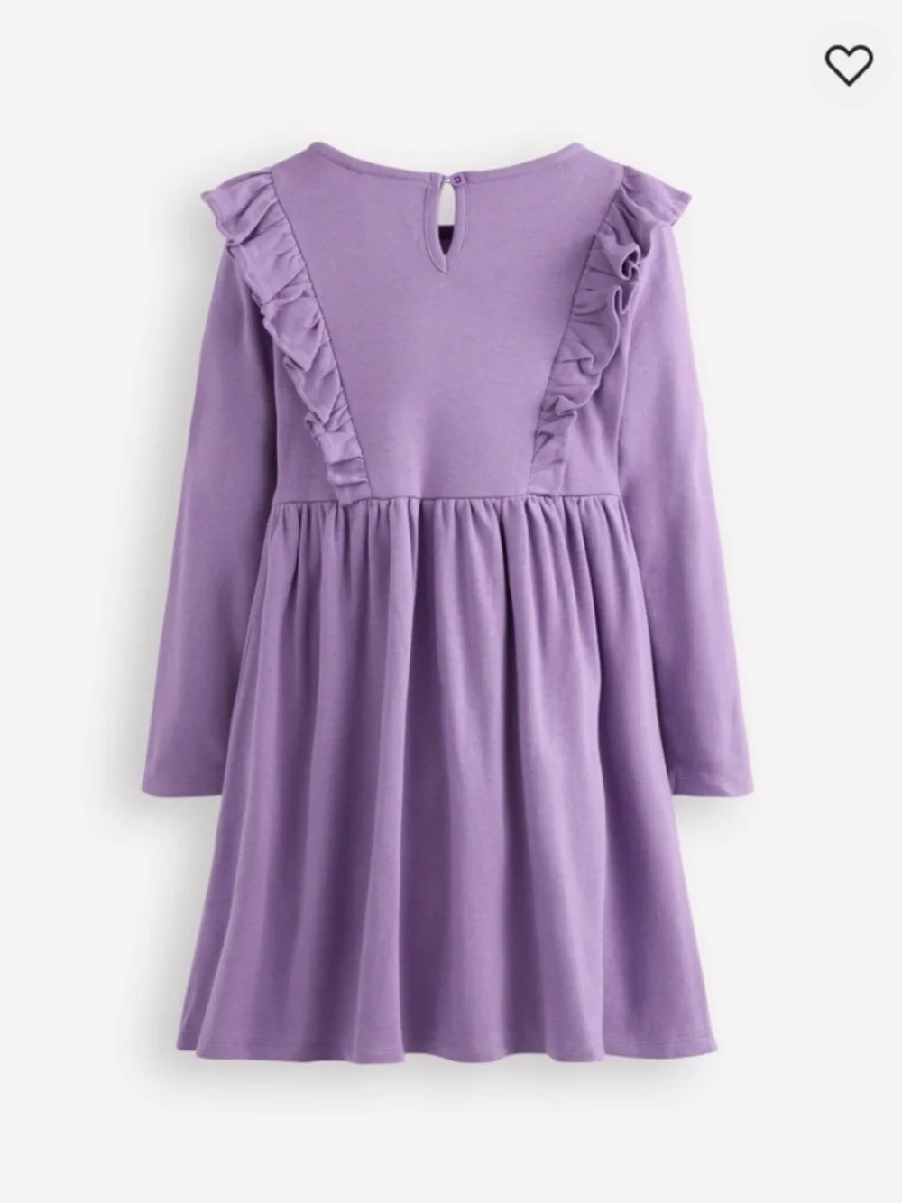 Mini Boden - Purple Floral Embroidered Bodice Dress, Size 8-9y